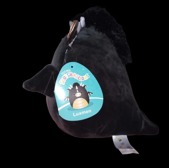 Luxmen the Dragon Black & Gold 7" Squishmallow NWT - Picture 3 of 4